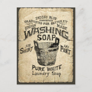 Ad Washing Soap Postcard