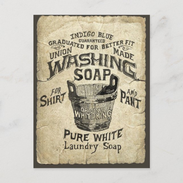 Ad Washing Soap Postcard (Front)