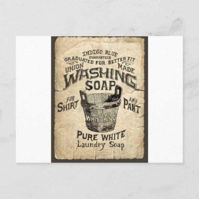Ad Washing Soap Postcard (Front)