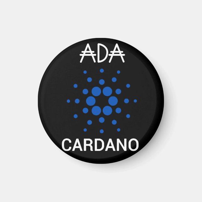 ADA Cardano Crypto Coin Poster Magnet (Front)