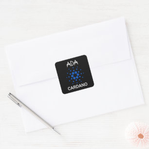 ADA Cardano Crypto Coin Poster Square Sticker