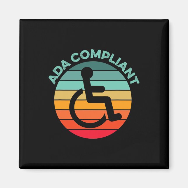 ADA Compliant Accessibility Compliance Disabled Ac Magnet (Front)