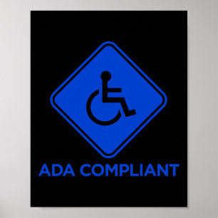 ADA Compliant Accessibility Disabled Compliance Ac Poster