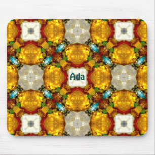 ADA ~ Golden Gems Pattern ~ Personalized ~ Mouse Pad