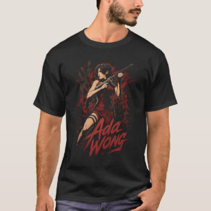 Ada Horror Wong Art 04 Basic Dark T-Shirt