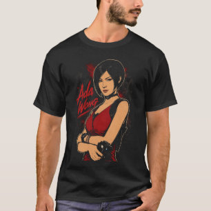 Ada Horror Wong Art 07 Basic Dark T-Shirt