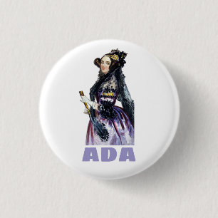 Ada Lovelace 3 Cm Round Badge