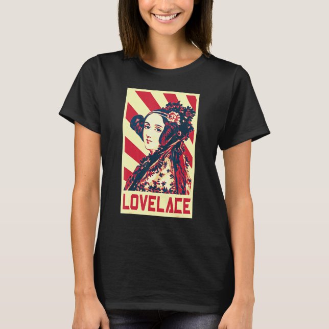 Ada Lovelace British Flag Propaganda T-Shirt (Front)