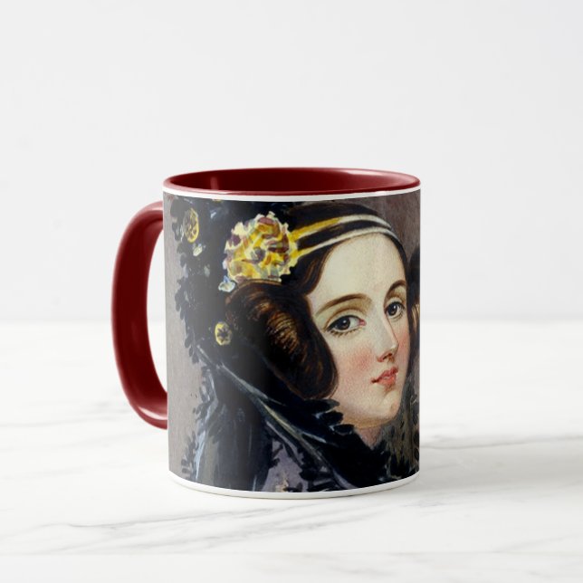 Ada Lovelace Computer Programmer Coffee Mug (Front Left)
