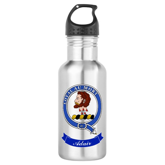 Adair Clan Badge Personalised 710 Ml Water Bottle (Front)