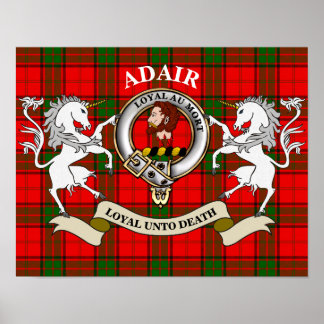 Adair Clan Badge Poster