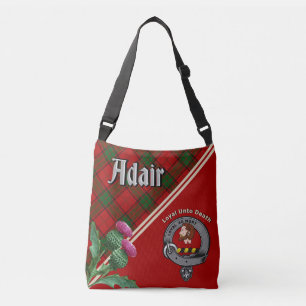 Adair Clan Badge & Tartan Crossbody Bag