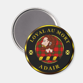 Adair Clan Badge & Tartan Magnet