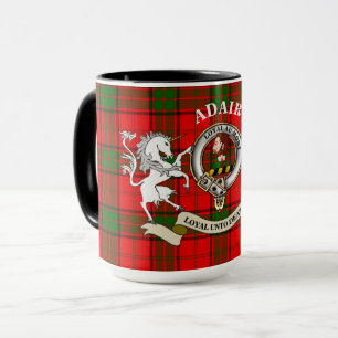 Adair Clan Badge & Tartan w/Unicorn Mug