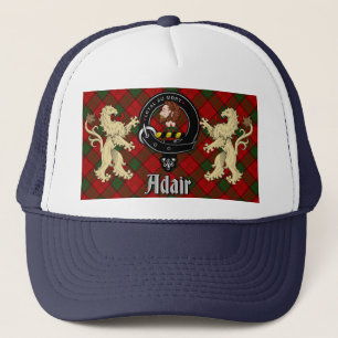 Adair Scottish Tartan & Badge Trucker Hat