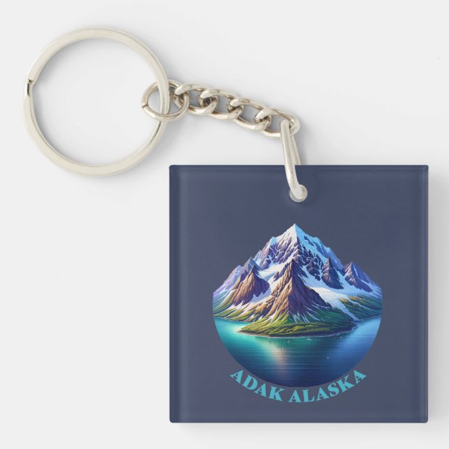 Adak Alaska Key Ring (Front)