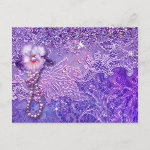 ADALIA'S BLING in Purple and Pink Postcard