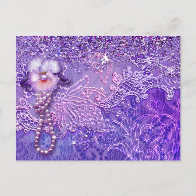 ADALIA'S BLING in Purple and Pink Postcard (Front)
