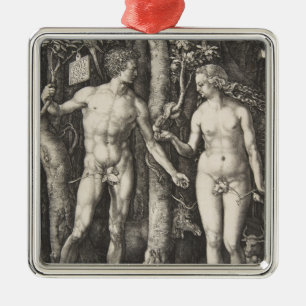 Adam and Eve, 1504 Metal Tree Decoration