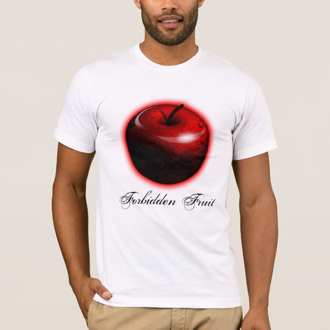 Adam and Eve Apple  - The Forbidden Fruit T-Shirt (Front)