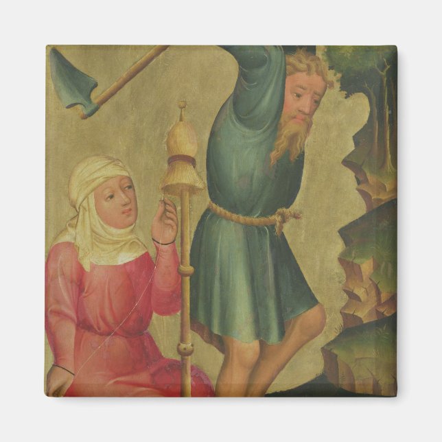 Adam and Eve at Work Magnet (Front)