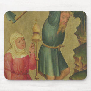 Adam and Eve at Work Mouse Pad
