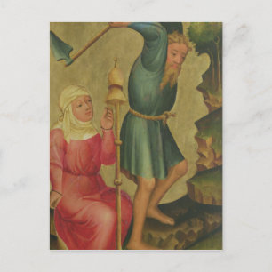Adam and Eve at Work Postcard