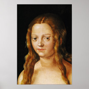 Adam and Eve, detail of Eve's head Poster
