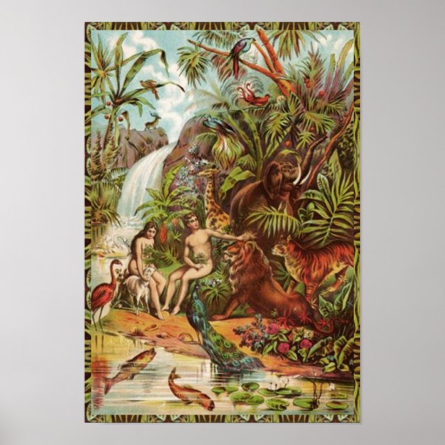 Adam And Eve In Eden Poster (Front)