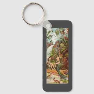 Adam And Eve In The Garden  Key Ring