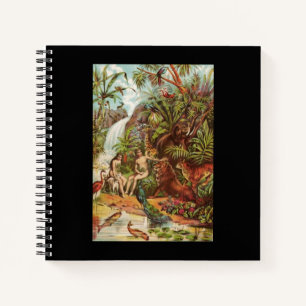 Adam And Eve In The Garden Notebook