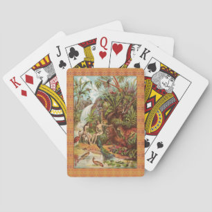 Adam And Eve In The Garden Playing Cards