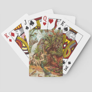 Adam And Eve In The Garden Playing Cards