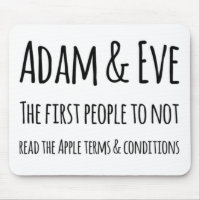 Adam and Eve the first people to not read