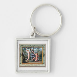 Adam and Eve with the Serpent, illustration from t Key Ring