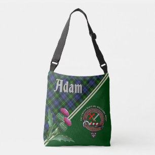 Adam Clan Badge & Tartan Crossbody Bag