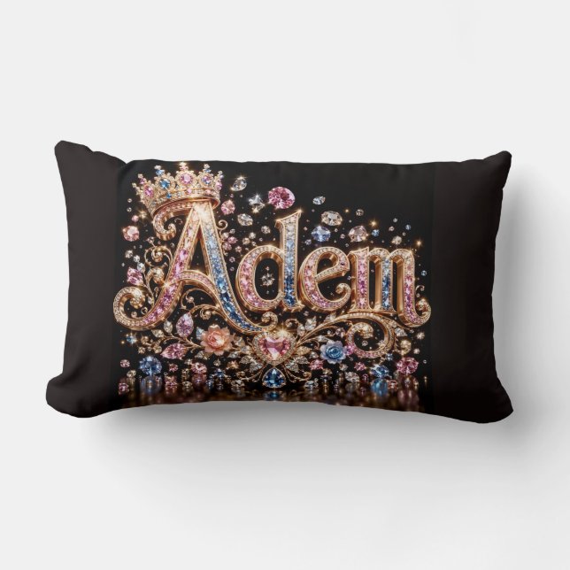 Adam Crown Decorative Throw Pillow (Front)