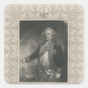 Adam Duncan, 1st Viscount Duncan of Camperdown Square Sticker