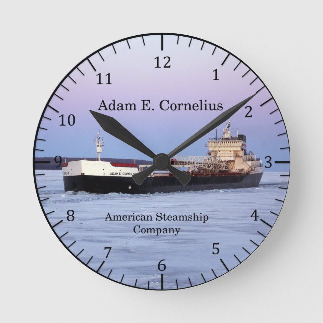 Adam E. Cornelius clock (Front)