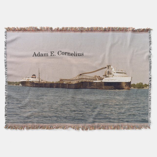 Adam E. Cornelius woven blanket (Front)