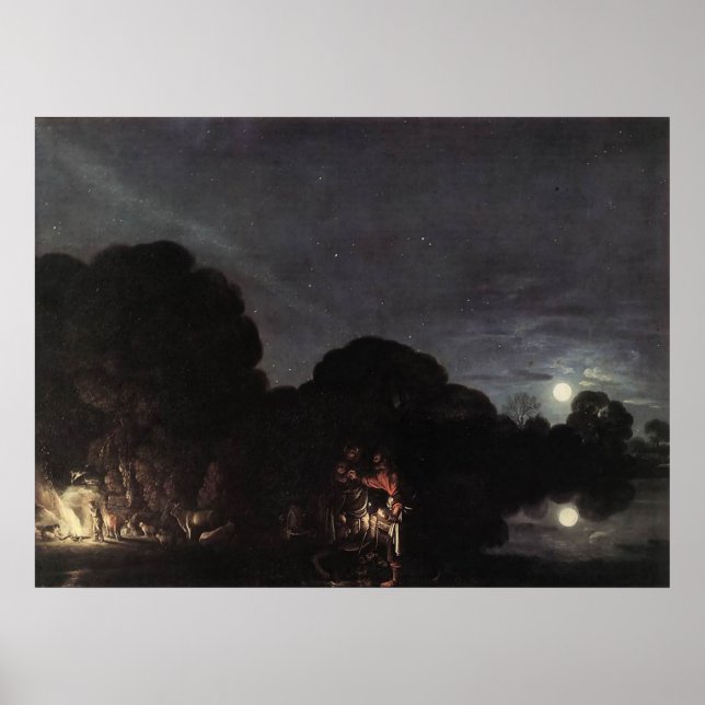 Adam Elsheimer Flight Into Egypt Poster (Front)