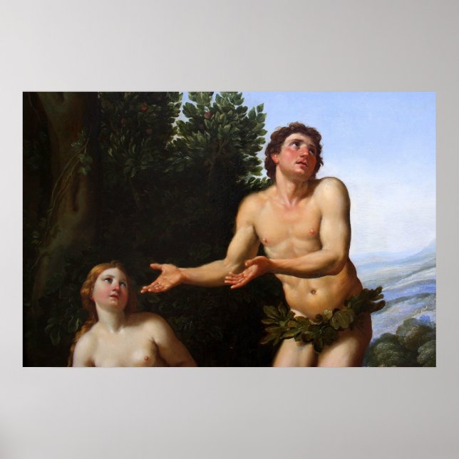 adam & eve - tree in the midst of the garden poster (Front)