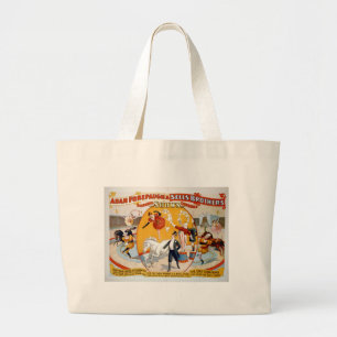 Adam Forepaugh & Sells Brothers Large Tote Bag