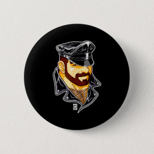 Adam Likes Leather Hat 6 Cm Round Badge