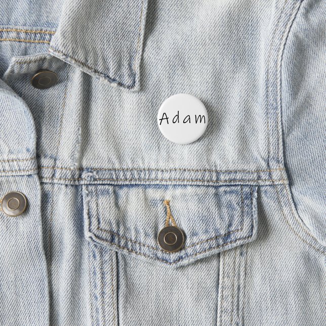 Adam name, for Adam 3 Cm Round Badge (In Situ)