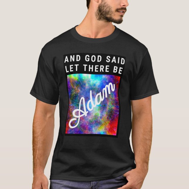 Adam Name God Bible Creation Spiritual Meaning T-Shirt (Front)