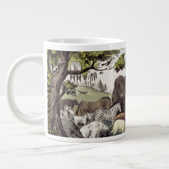Adam Names the Creatures Large Coffee Mug (Left)