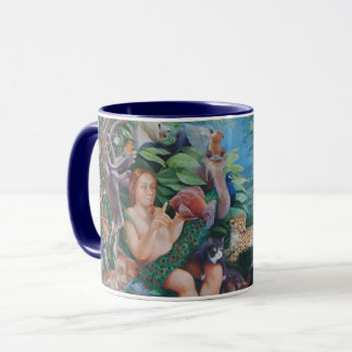 Adam Naming Animals & Appearance of Eve Mugs Blue