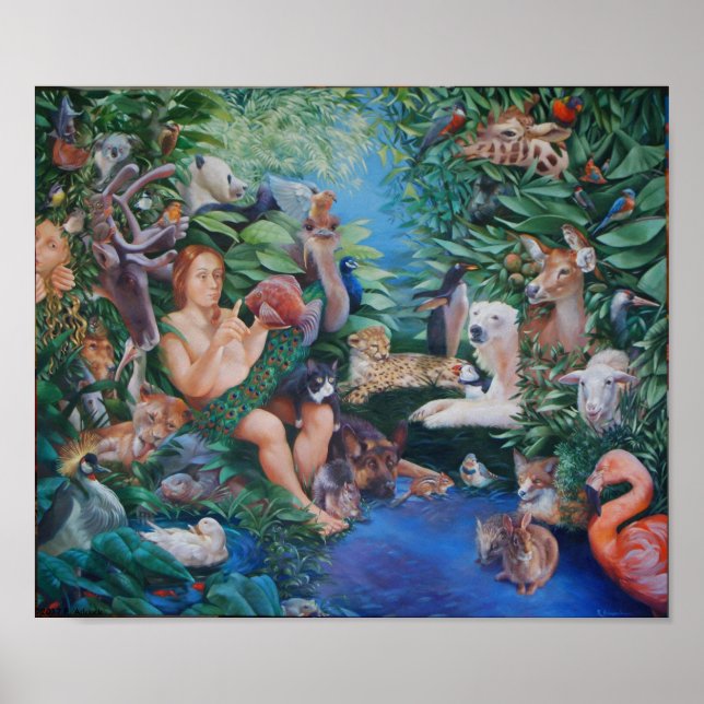 Adam Naming Animals & Appearance of Eve Prints (Front)