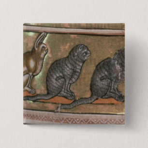 Adam naming the animals, of North Midlands 15 Cm Square Badge